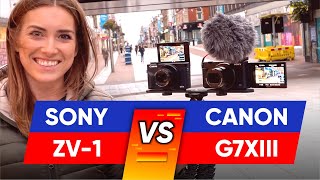 Canon G7X mark III vs Sony ZV1  Vlog Test [upl. by Nahsyar]