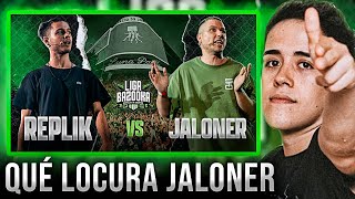 GAZIR REACCIONA A JALONER VS REPLIK EN LIGA BAZOOKA 🪖 [upl. by Earissed559]