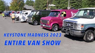 Entire Custom Van Show at Keystone Madness 2023 [upl. by Akselav884]