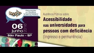 Acessibilidade nas universidades [upl. by Nepean]