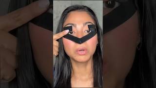 Trying tape eyeliner hack easywinged eyeliner hack perfect for beginners [upl. by Ainslee233]