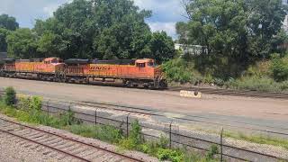 BNSF stack train glides down the midway [upl. by Henka118]