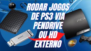 COMO RODAR JOGOS NO SEU PS3 DIRETO PELO PEN DRIVE OU HD EXTERNO FÁCIL [upl. by Aerdno]