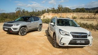 2018 Jeep Compass Trailhawk vs 2019 Subaru Forester [upl. by Felice]