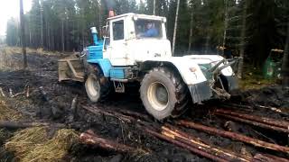 PONSSE harvesterforwarder stuck in mud [upl. by Chiles531]