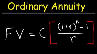 How To Calculate The Future Value of an Ordinary Annuity [upl. by Fretwell]