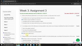 NPTEL Business Fundamentals for Entrepreneurs Part 1 Week3 Assignment3 Solution August 2024 [upl. by Pammy]