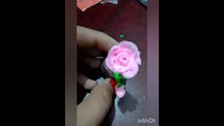 Diy clay rose 🌹🥀 subscribe Shaiyaraandmomsworld like share viralshorts clay [upl. by Sheline]