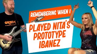 Playing Surf Guitar on Nita Strausss prototype Ibanez Jiva  throwback thursday [upl. by Boys]