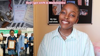 Matric Advice  How I got 100 in Mathematics and 7 distinctions  My tips and tricks [upl. by Smail]