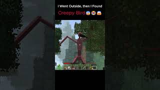 I Found Creepy Bird😱😭😰minecraft scary creepypasta dweller shorts [upl. by Arbas934]