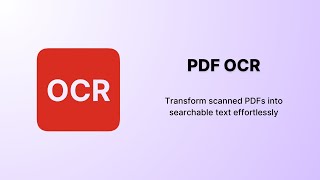 PDF OCR [upl. by Gredel]