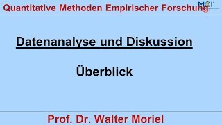 Erhebung mit Fragebogen 61 Datenanalyse und Diskussion Überblick [upl. by Ostraw775]