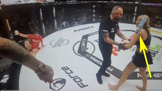 DOSTAŁA BUTELKĄ Marianna Schreiber vs Gocha Magical Gala PRIME MMA 10  Cała walka została przerwa [upl. by Gustaf]