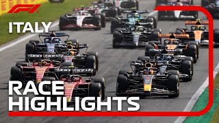 Race Highlights  2023 Italian Grand Prix [upl. by Ahsirek695]