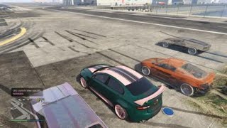 GTA V  Obey 10F vs Ocelot Jugular Audi R8 vs 2019 Jugular XE SV project 8 [upl. by Aseek350]