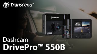 Transcend DrivePro 550 dashcam  Protection both inside and out [upl. by Eimmelc]