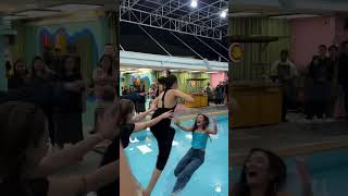 Therese tinulak sa pool kasama si Jas Pinoy Big Brother Gen 11 pbbgen11 [upl. by Grider]