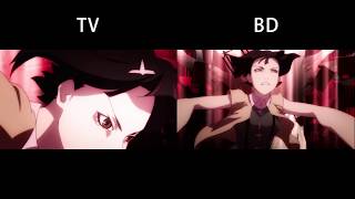 Nisemonogatari  Araragi Vs Kagenui  TVBluRay Comparison [upl. by Ewens]