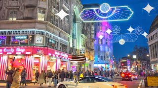 London Celebrates Ramadan ☪️ West End Walking Tour with Ramadan Lights 2024  4K HDR [upl. by Thedric]