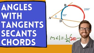 Angles formed by Chords Tangents and Secants [upl. by Eclud]