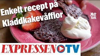 Våffeldagen Så gör du en våffla och kladdkaka i ett [upl. by Ailet]