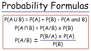 Probability Formulas Symbols amp Notations  Marginal Joint amp Conditional Probabilities [upl. by Ali]