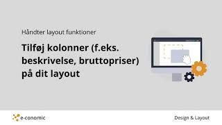 Tilføj kolonner feks beskrivelse bruttopriser på dit layout [upl. by Ber]