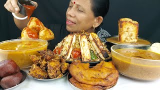 FOOD EATING BIRYANI  SAMOSA  DESSERTS ASMR MUKBANG SHOW [upl. by Dela401]