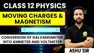 Class 12 Physics  Moving Charges amp Magnetism  Conversion Of Galvanometer Into Ammeter amp Voltmeter [upl. by Etam]