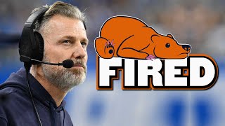 Bears Fire Matt Eberflus After Embarrassing Loss [upl. by Loleta]