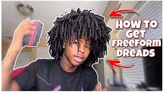 FREE FORM TUTORIAL Afro with locks pt2 [upl. by Neirod698]