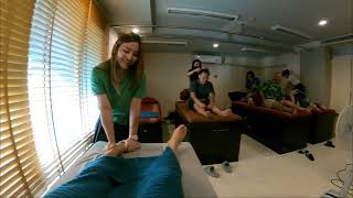 ASMR Thai Massage Foot and Groin Massage [upl. by Takeo]