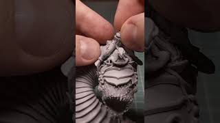 Building Wyrmrider of Starborn Exiles assembly ASMR wargames miniatures grimdark sandworm [upl. by Forkey]