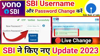 SBI Username Or Password Kaise Change Kare  yono SBI username aur password forget process 2023 [upl. by Annahsor]