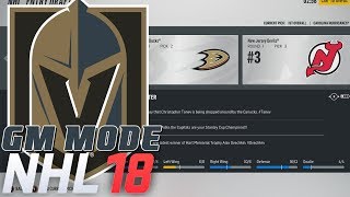 HUGE DRAFT DAY  NHL 18  GM Mode Commentary  Vegas ep 5 [upl. by Natye]