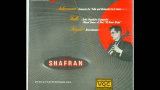 Schumann Cello Concerto  I Shafran cello Kondrashin conductor [upl. by Lodi]