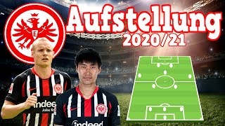 Eintracht Frankfurt Aufstellung 2021 ⚽ Bundesliga Saison Check 2020 [upl. by Cyrano]