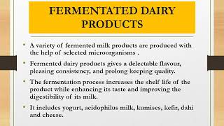 Dairy starter cultures fermented dairy products part1 [upl. by Akirdnuhs]