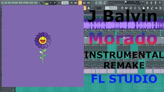 J Balvin  Morado  Beat Instrumental REMAKE  FL Studio  Nacho on the beat [upl. by Nelra998]