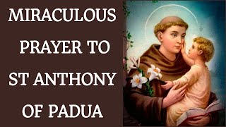 Powerful Prayer To St Anthony For an Urgent Miracle [upl. by Aneeram]