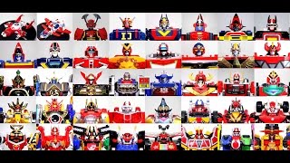 Super Sentai ALL DX MAIN Mechas Goranger Ninninger 19752015 スーパー戦隊 メカ ゴレンジャーニンニンジャー Robot ASMR [upl. by Kassey]