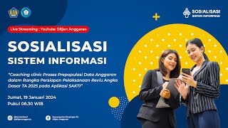 Sosialisasi Sistem Informasi dalam Rangka Persiapan Pelaksanaan Reviu Angka Dasar TA 2025 [upl. by Nylynnej]