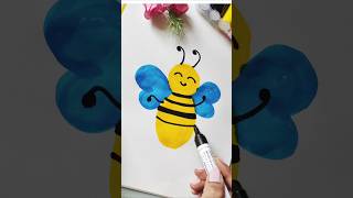 Bee 🐝 drawing simple drawing ideas for kids shorts [upl. by Ellehsal]