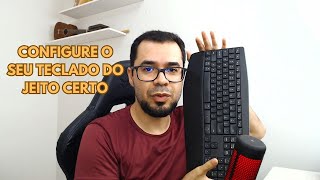 COMO CONFIGURAR TECLADO AMERICANO PARA PORTUGUÊS [upl. by Elleyoj]