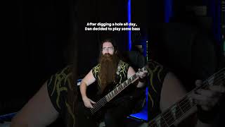 Meet Dan Quiney on bass bassist metalbassist riff dwarves dwarf minecraft diggydiggyhole [upl. by Haas697]