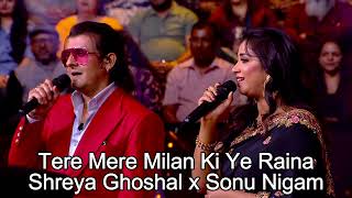 Tere Mere Milan Ki Ye Raina  Sonu Nigam x Shreya Ghoshal  KBC [upl. by Ahcsim198]