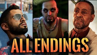 Far Cry 6  ALL ENDINGS  Anton Boss Fight Secret Escape and Vaas Returns [upl. by Sharron430]