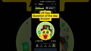 DROPEE Question Of The Day Today 29 Sep  what is the main token used in the game quotGods Unchainedquot [upl. by Tilden27]