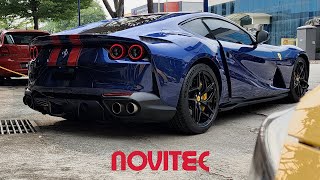 NOVITEC FERRARI 812 SUPERFAST  BLU TDF SPECIAL COLOR  V12 NA F1 SOUND [upl. by Keelin102]